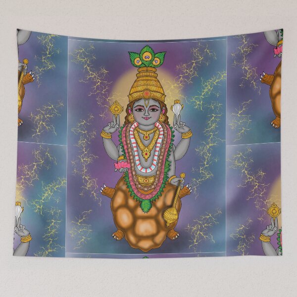 Item preview, Lord Kurma Digital Drawing | Hindu Turtle Avatar of Vishnu designed and sold by Harshit_Digital_Arts.