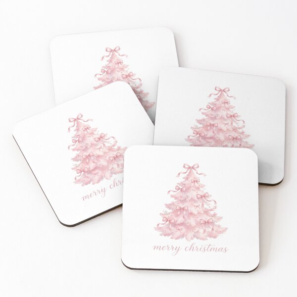 Item preview, Pink Coquette Christmas Tree with Bows - Merry Christmas Pink designed and sold by Lettered Memories.