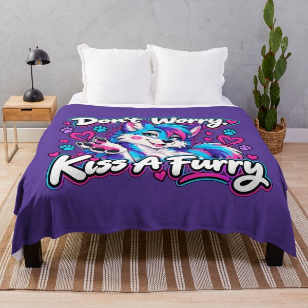 Item preview, Don't Worry. Kiss A Furry designed and sold by BUILTABEAR PRODUCTIONS.