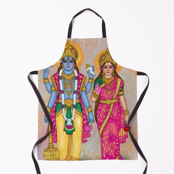 Item preview, Dibujo digital del Señor Lakshmi Narayana | Vishnu y Lakshmi arte hindú designed and sold by Harshit_Digital_Arts.