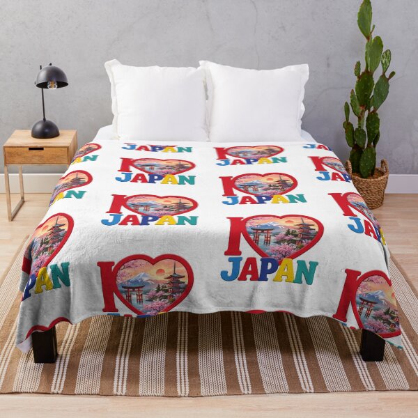 Item preview, I Love Japan – Mount Fuji, Cherry Blossoms, Japanese Pagoda & Torii Gate designed and sold by LOVEARTDESIGN.