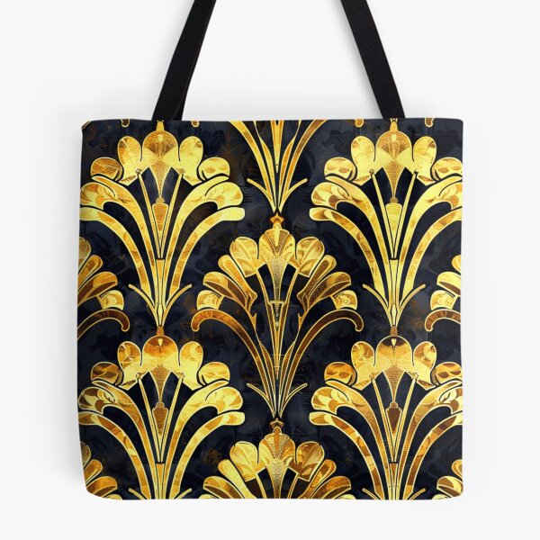 Item preview, Art Deco Retro-Style Golden Hues On Black designed and sold by DEC02.
