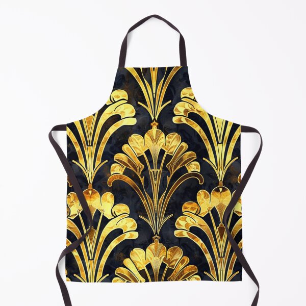 Item preview, Art Deco Retro-Style Golden Hues On Black designed and sold by DEC02.