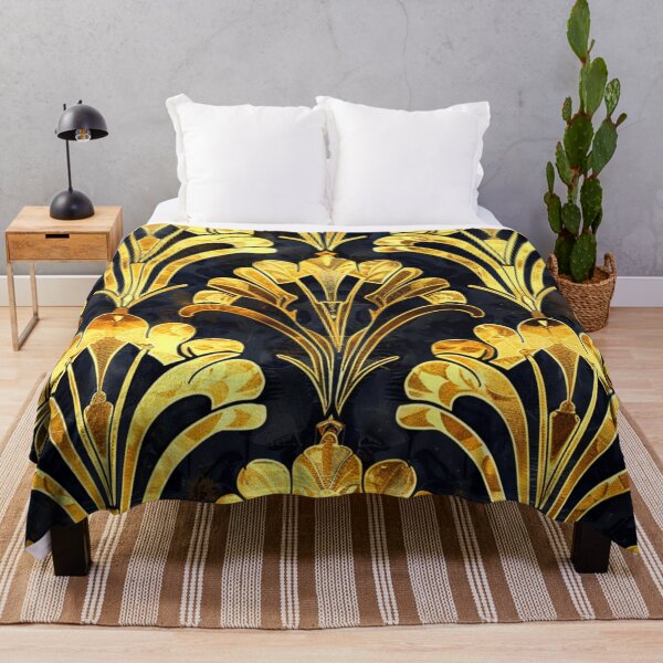 Item preview, Art Deco Retro-Style Golden Hues On Black designed and sold by DEC02.