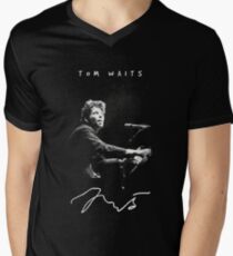 Tom Waits - Piano - Music Men's V-Neck T-Shirt