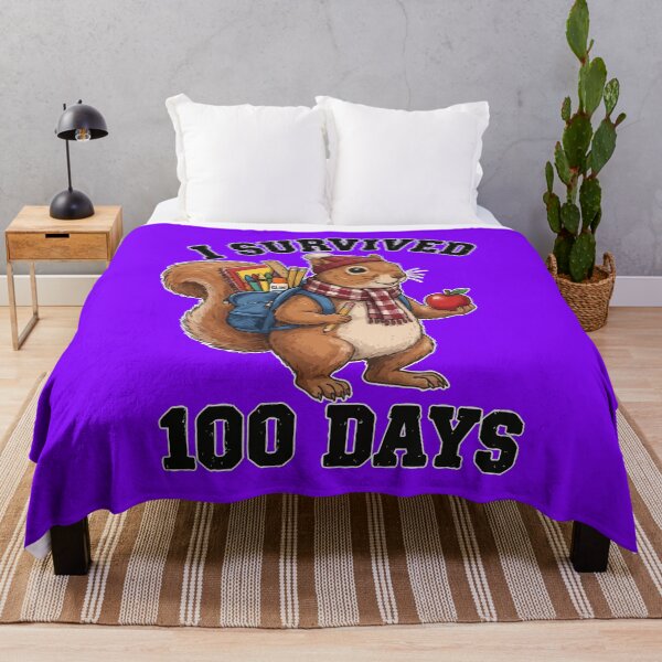 Item preview, I Survived 100 Days Of School Cute Squirrel Teacher Student designed and sold by RobinaWorks.