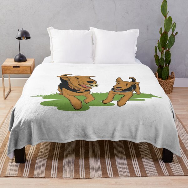Item preview, Double Trouble: Airedale Fetch Mode! designed and sold by shiilalippold.