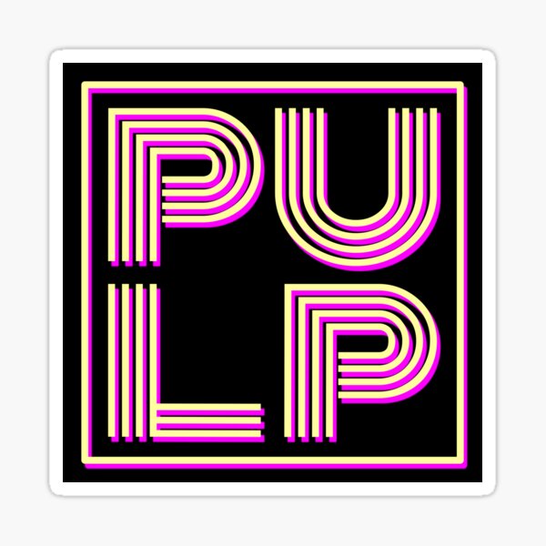Pulp band logo Sticker