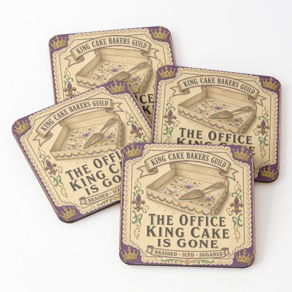 Item preview, The Office King Cake Is Gone Break Room Humor designed and sold by BoosterShop.