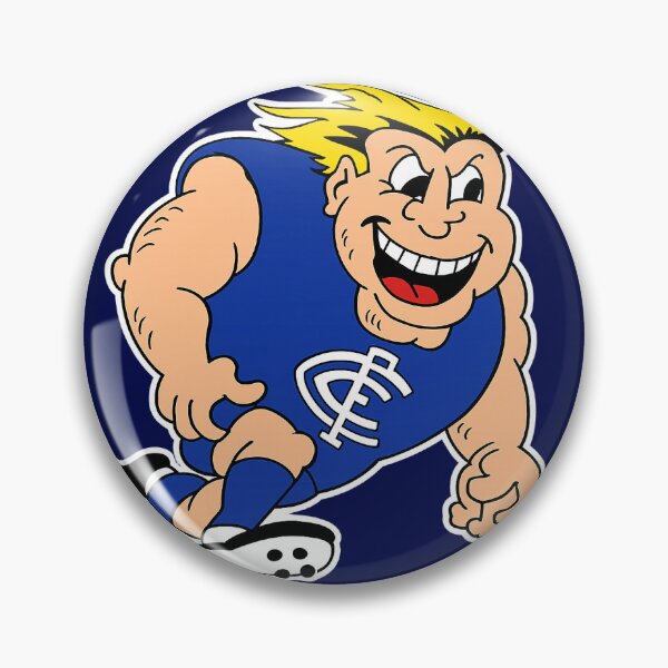 Item preview, Carlton Blues Football Club AFL/VFL Mascot Retro Original Drawing designed and sold by Graphix Nation.