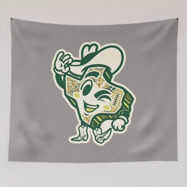 Item preview, Texas Cowboy Mascot Waving Retro State Design-58 designed and sold by JanKern.