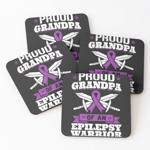 Item preview, Proud Grandpa Of An Epilepsy Warrior Purple Ribbon designed and sold by BUNNIES-EL.