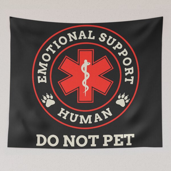 Item preview, Emotional Support Human Do Not Pet Funny Medical EMS designed and sold by BUNNIES-EL.