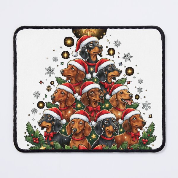 Item preview, Dachshund Christmas Tree T Shirt Essential T-Shirt designed and sold by RoReshop.