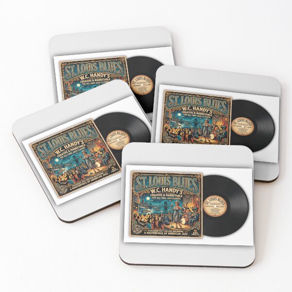 Item preview, St. Louis Blues Jazz - Vintage Parody Vinyl Record Wall Art, Faux Record Display, Retro Music Decor designed and sold by DGMaxShop.