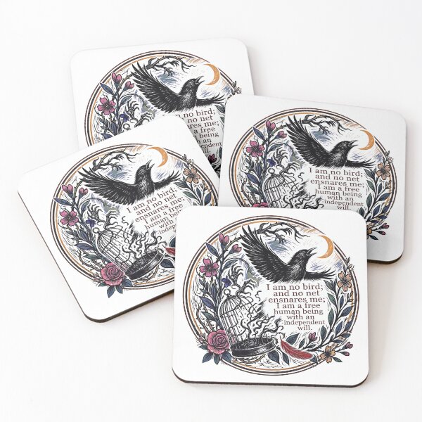 Item preview, I Am No Bird And No Net Ensnares Me Jane Eyre Book Lover designed and sold by gear-posters.
