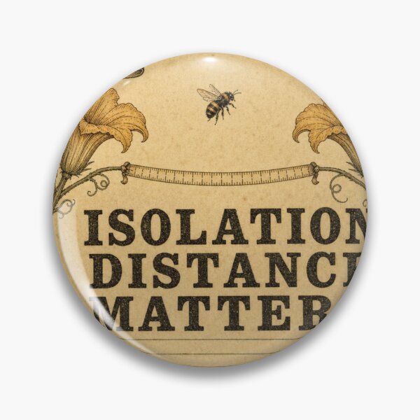Artikelvorschau, Isolation Distance Matters Garten-Humor entworfen und verkauft von BoosterShop.