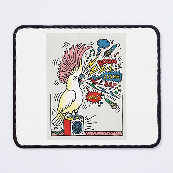 Item preview, Moluccan Cockatoo Beatbox Battle designed and sold by PictoVibe.