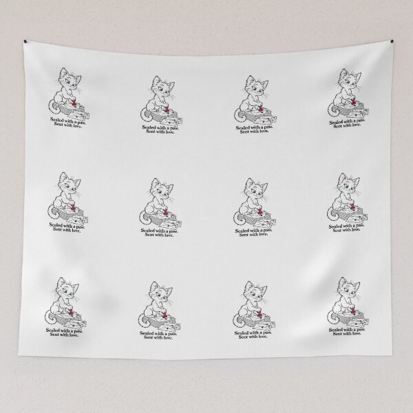 Item preview, Christmas Kitten Seals Holiday Letters With Love designed and sold by Soft Paws Sketches.