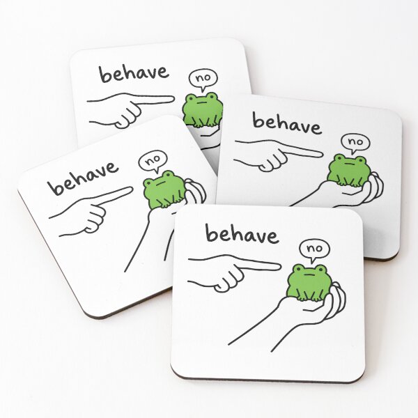 Item preview, behave no frog designed and sold by sollunadesignns.