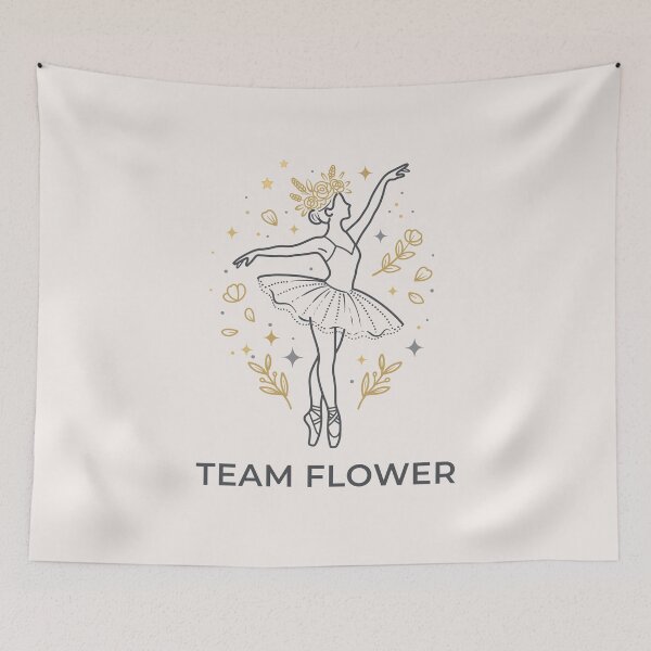 Item preview, Team Flower Waltz Nutcracker Ballet Floral Ballerina designed and sold by Kate Hyunsu Cho.