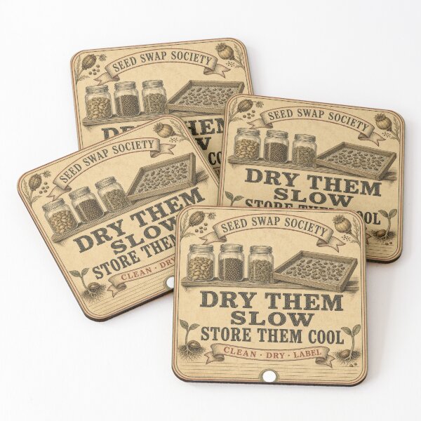 Item preview, Dry Them Slow Store Them Cool Seed Storage designed and sold by BoosterShop.