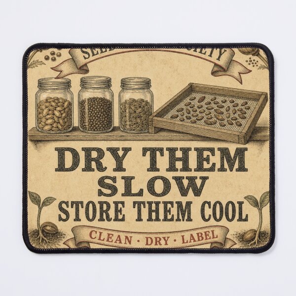 Item preview, Dry Them Slow Store Them Cool Seed Storage designed and sold by BoosterShop.