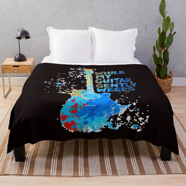 Item preview, Splatter Guitar Gently Weeps Musical Art designed and sold by QueenLeachqq.