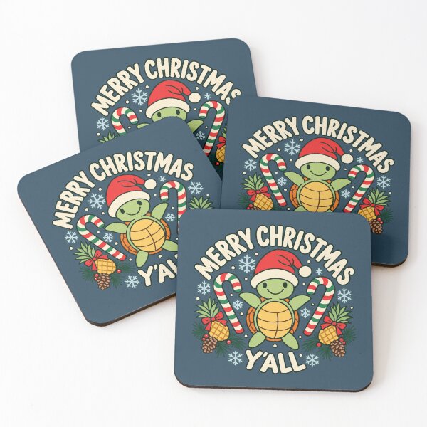 Item preview, Merry Christmas Y'all Cute Turtle with Pineapples designed and sold by SubtleSplit.