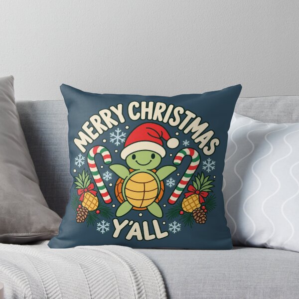 Item preview, Merry Christmas Y'all Cute Turtle with Pineapples designed and sold by SubtleSplit.