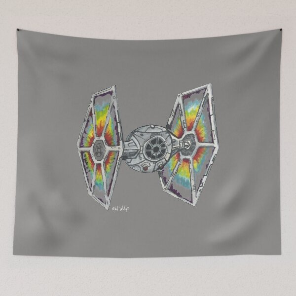 Item preview, Tie Dye TIE Fighter Pilot Spaceship Art-26 designed and sold by OlcayDurak.