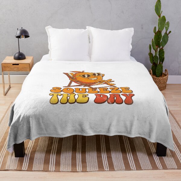 Item preview, Squeeze The Day Retro Orange Pun designed and sold by Sanan Israyilli.