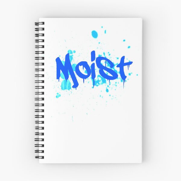 Item preview, Moist - dripping word blue with blue spats designed and sold by qlobba.