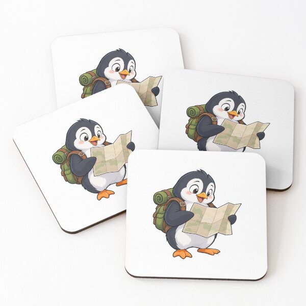 Item preview, Penguin Hiker Reading a Trail Map designed and sold by Juan Acevedo Acosta.