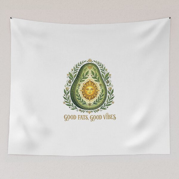 Item preview, Good Fats Good Vibes Avocado Sun designed and sold by Sanan Israyilli.