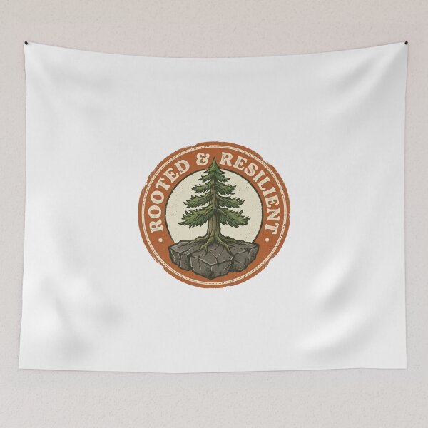Item preview, Rooted and Resilient Vintage Pine Tree designed and sold by Sanan Israyilli.