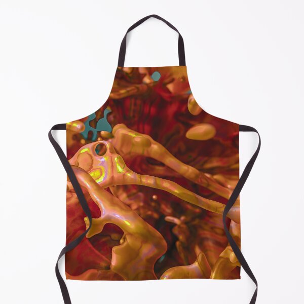 Item preview, 3D Fluid, Gold Red Liquid, Organic Abstract Glossy designed and sold by Keltoi-art.