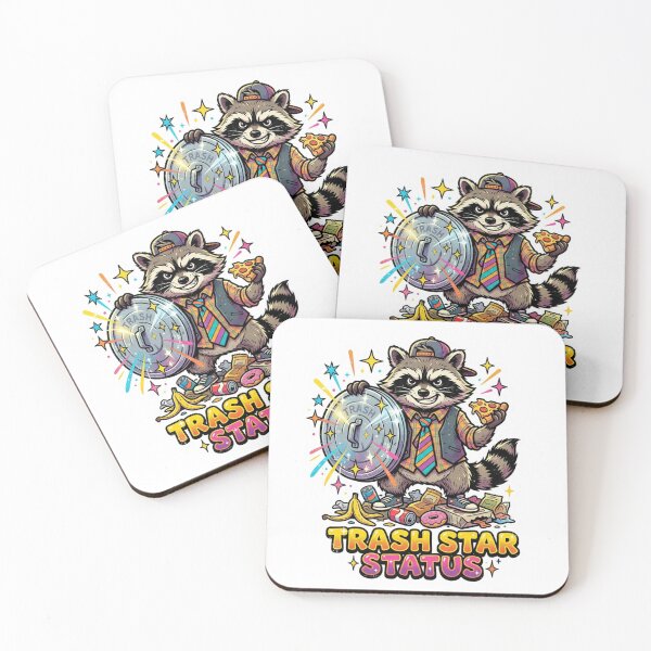 Item preview, Trash Star Status Cool Raccoon Pizza designed and sold by Sanan Israyilli.