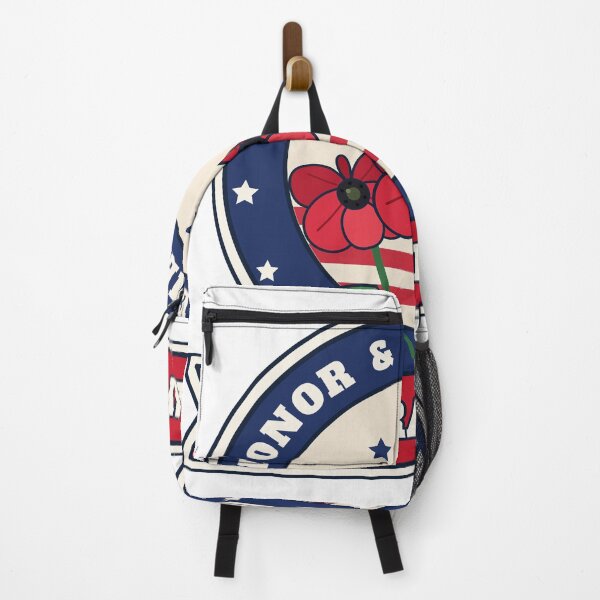 Item preview, Veterans Day Honor and Remember Red Poppy Stars and Stripes Badge designed and sold by Laminou91.