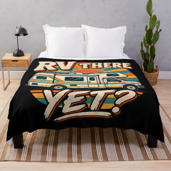 Item preview, RV There Yet Funny RV Camping Retro Sunset Motorhome Camper designed and sold by Photo-Sphere101.