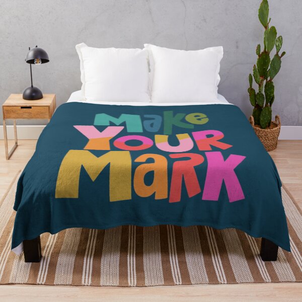 Item preview, Make Your Mark Colorful Inspirational Typography designed and sold by NosandEdgy.
