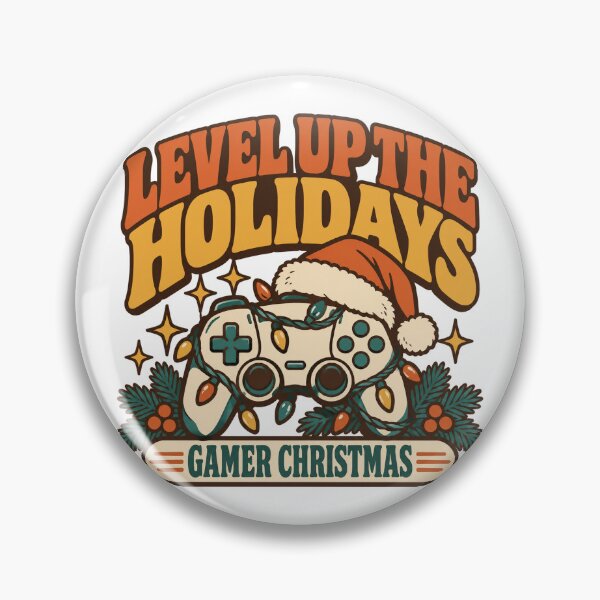 Item preview, Gamer Christmas Gift - Level Up The Holidays designed and sold by RedRubyBubble.