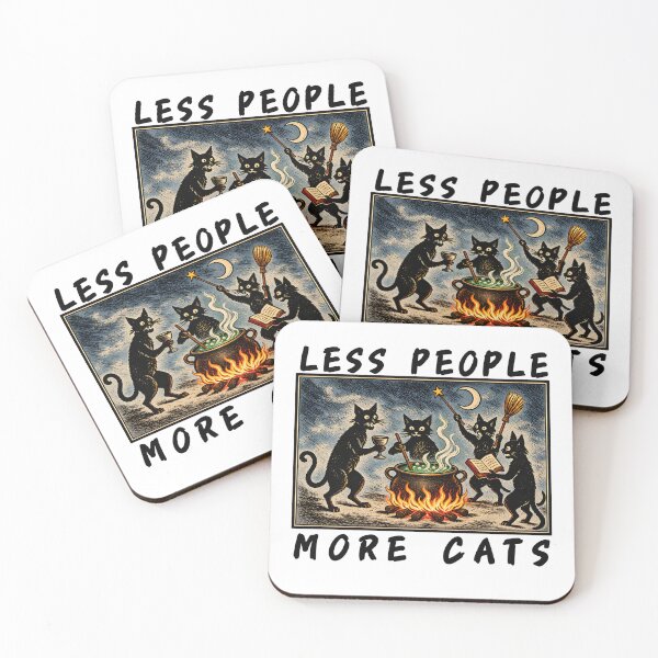 Item preview, Less People More Cats designed and sold by sollunadesignns.