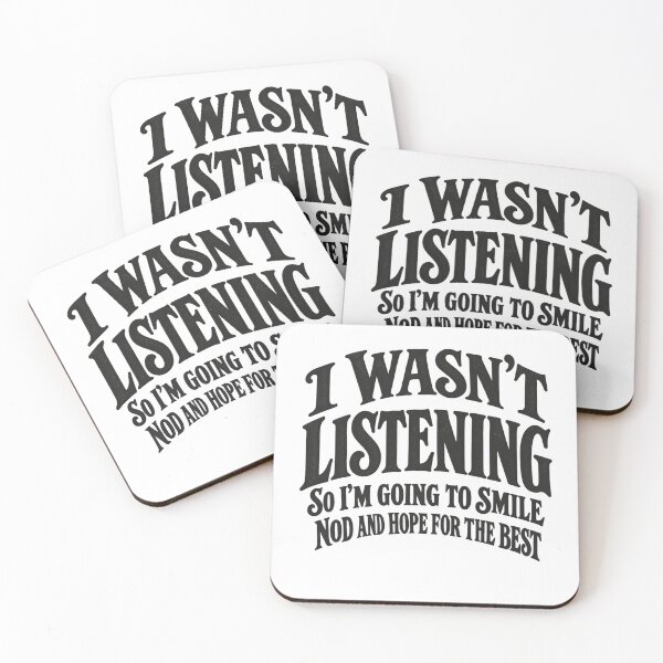 Item preview, I Wasn’t Listening – Smile and Nod designed and sold by sollunadesignns.