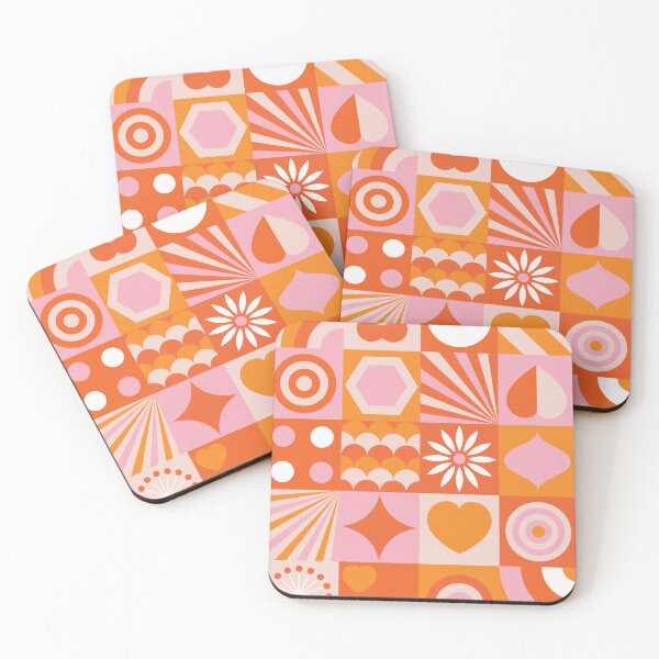 Item preview, Cute Shapes Pattern with a Mid Century Modern Vibe designed and sold by Kelly Dietrich Mandalas & Colorful Patterns.