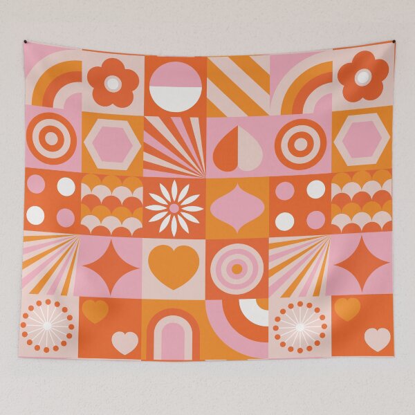 Item preview, Cute Shapes Pattern with a Mid Century Modern Vibe designed and sold by Kelly Dietrich Mandalas & Colorful Patterns.