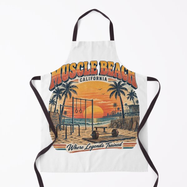 Item preview, Muscle Beach Retro designed and sold by Jasper Kingsley Brainwaves.