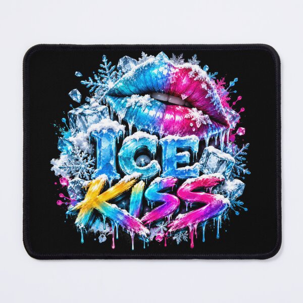Item preview, Ice Kiss – Neon Lips & Frozen Graffiti designed and sold by DansCreations42.