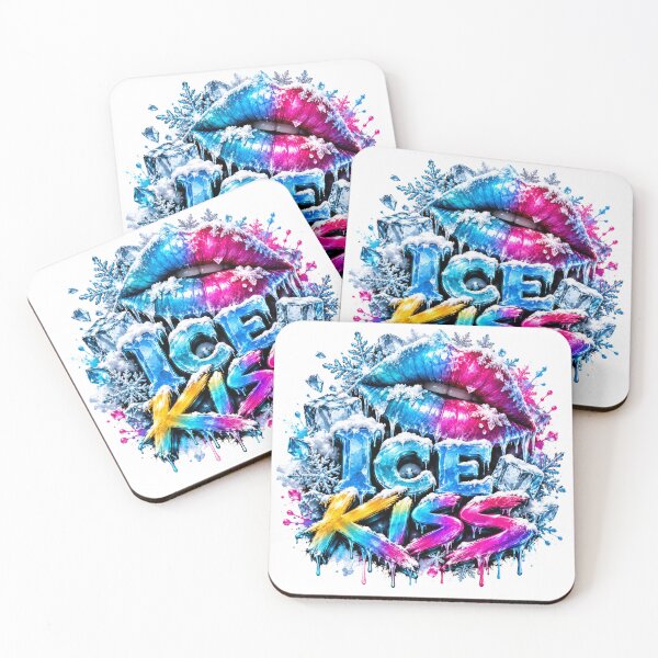Item preview, Ice Kiss – Neon Lips & Frozen Graffiti designed and sold by DansCreations42.