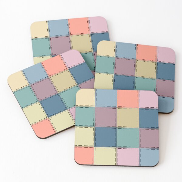 Item preview, Patchwork multicolored retro sixties multicolored designed and sold by fuzzyfox.